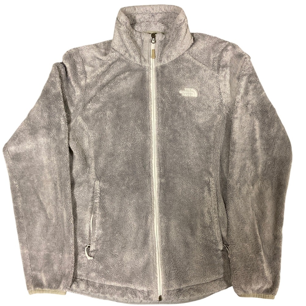 The North Face Osito 2 Fleece Jacket Grey Full Zip Womens Medium C782 F15